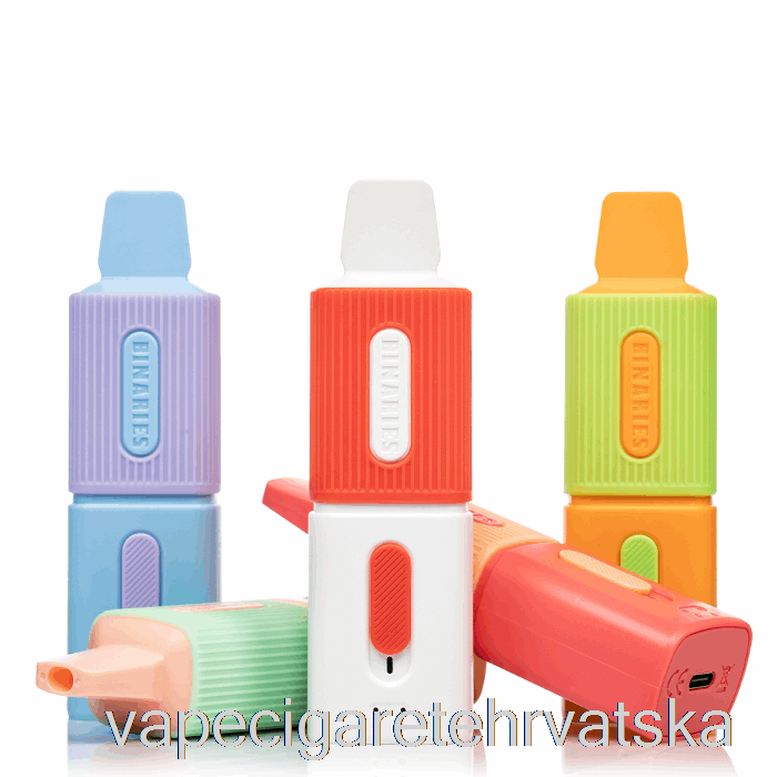 Vape Cigarete Horizon Binaries Th6000 Disposable Watermelon Peach Clear